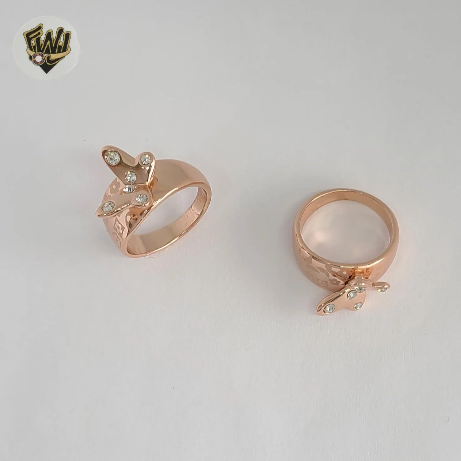 (1-3176-1) Gold Laminate - Butterfly Ring - BGO