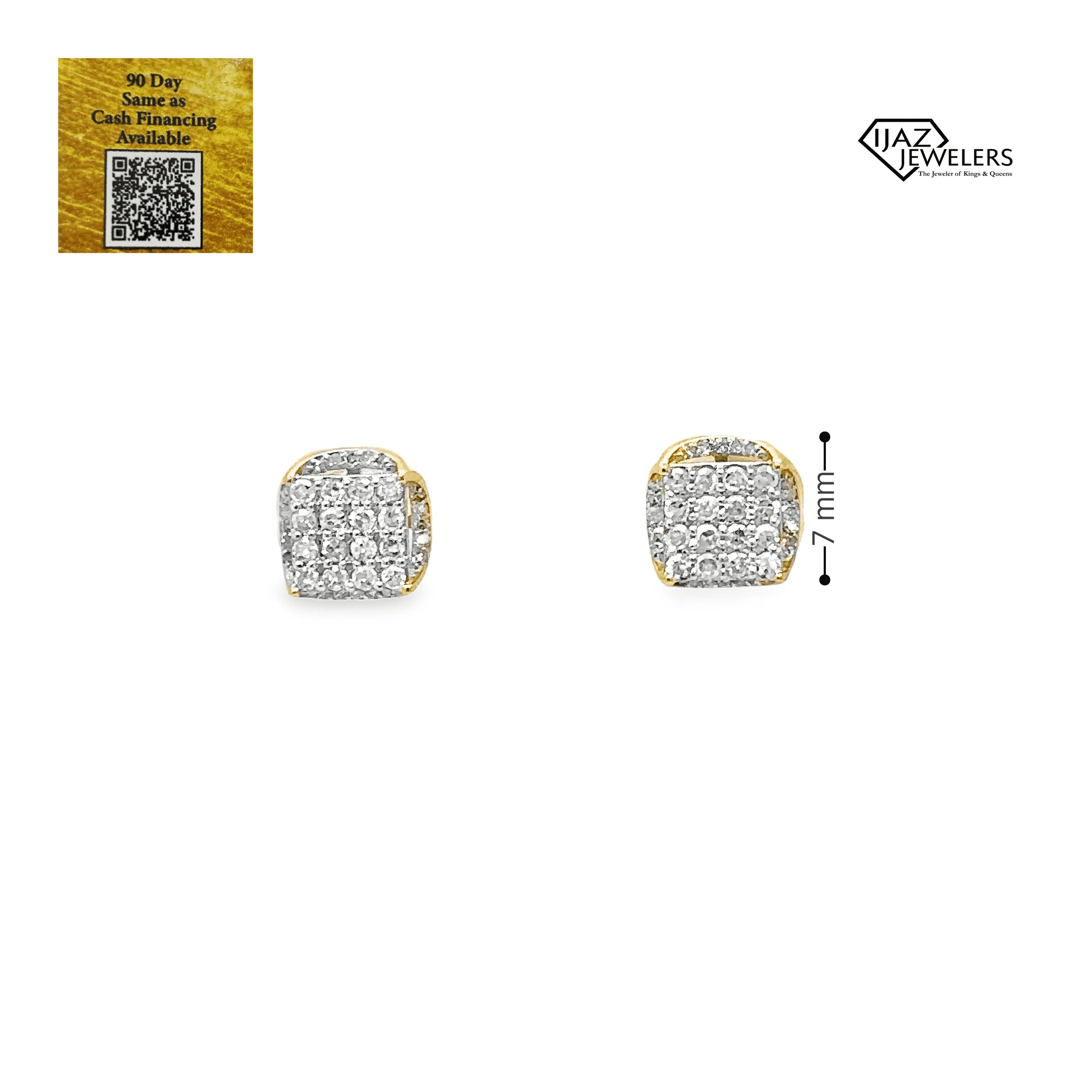 10K Gold 0.44 CTW Diamond Earrings