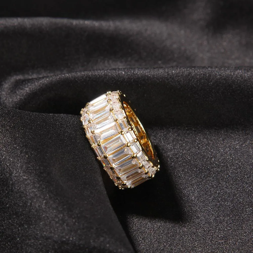 11mm Baguette Diamond Ring