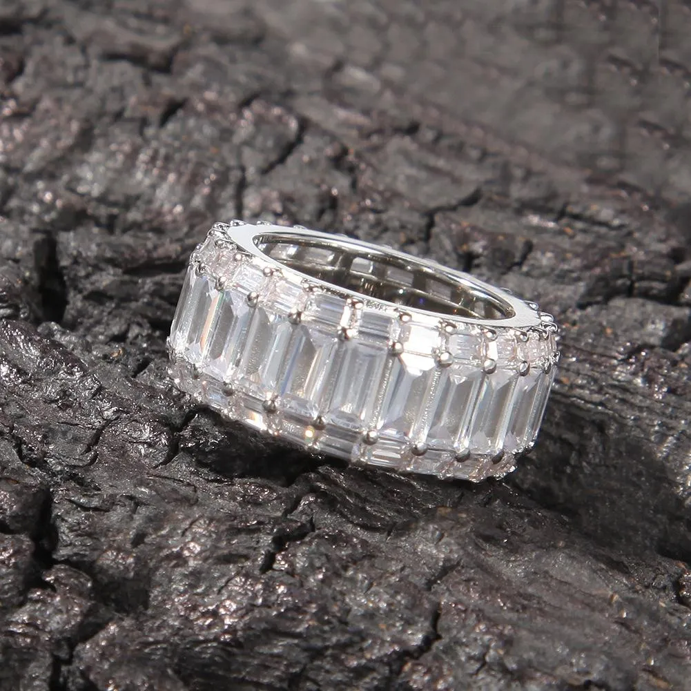 11mm Baguette Diamond Ring