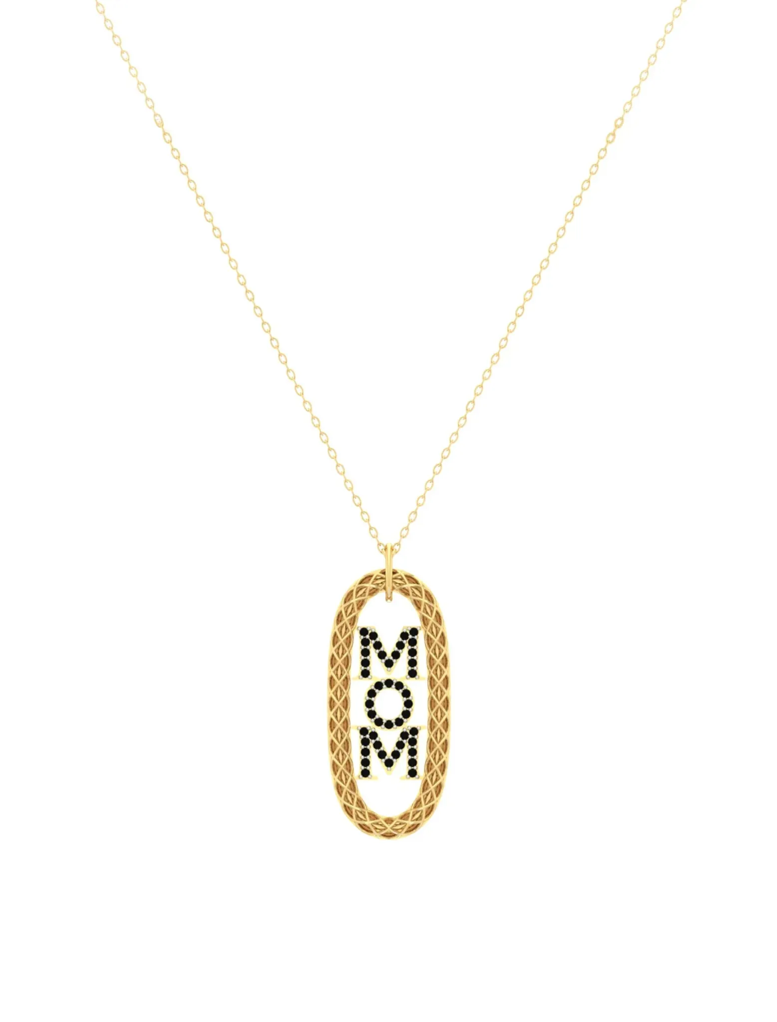 18K Gold Empowered Mom Necklace