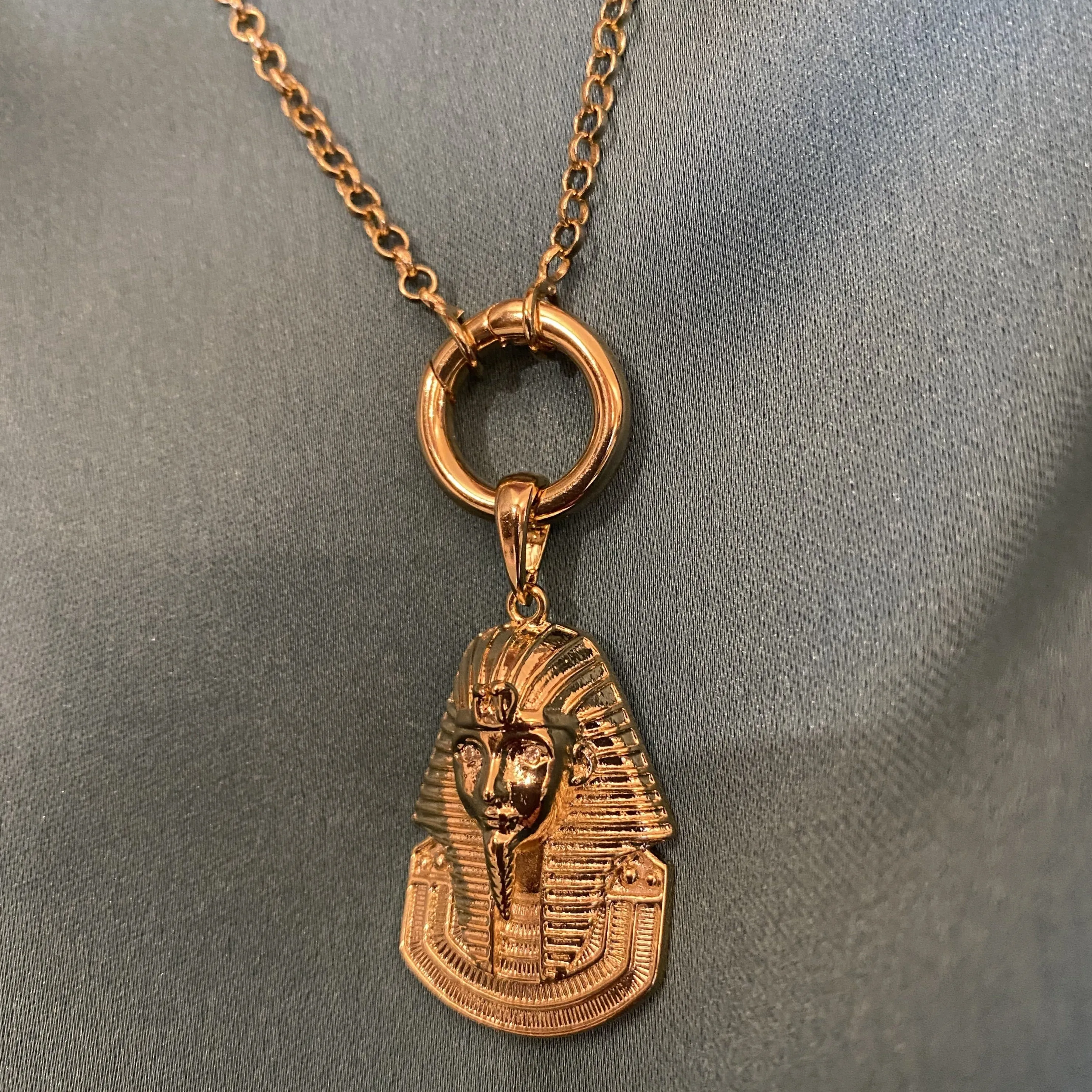 18k Gold Filled Egyptian Pharaoh Pendant