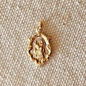 18k Gold Filled Saint Christopher Pendant