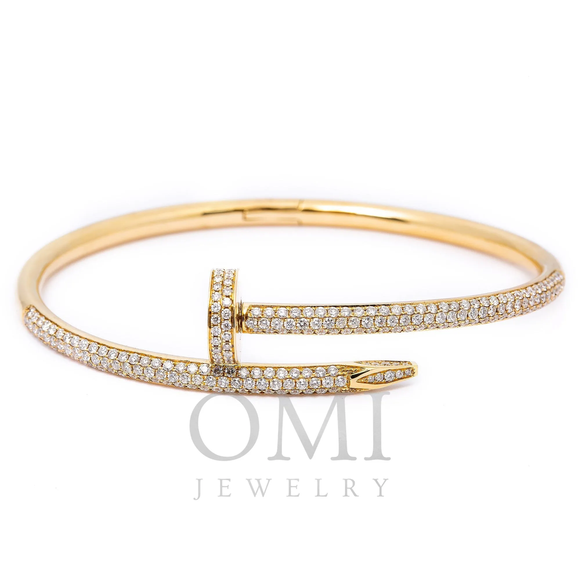 18K YELLOW GOLD BRACELET 2.25 CT DIAMONDS