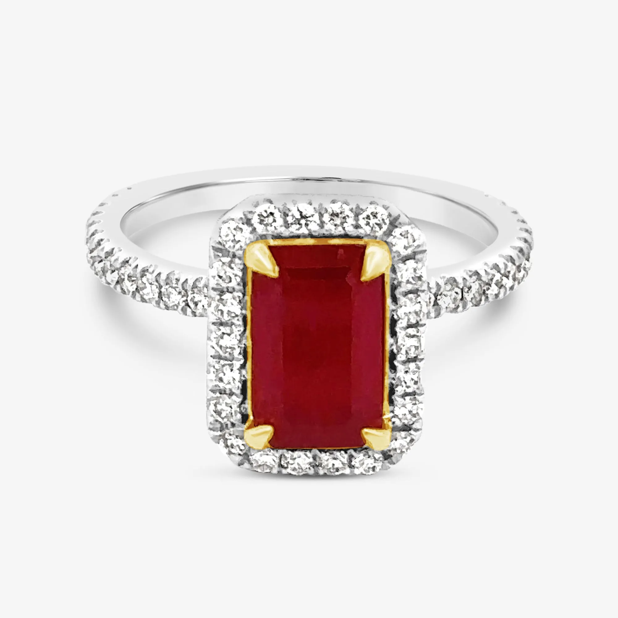 1.93ct Ruby & Diamond Ring