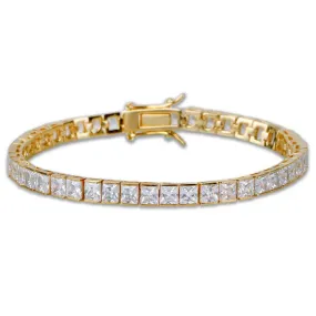 6mm Square Gems Tennis Bracelet