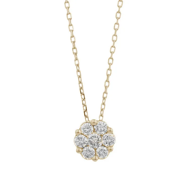 AFJ Diamond Collection - Diamond Pendant Necklace, Yellow Gold