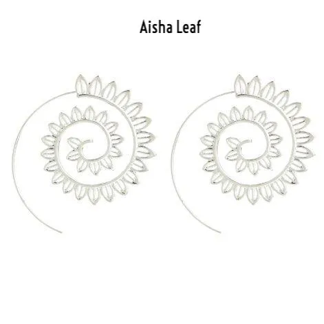 Aisha Swirl Earrings -  LAST CHANCE / FINAL SALE