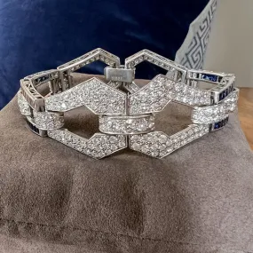 Art Deco Sapphire & Diamond Bracelet