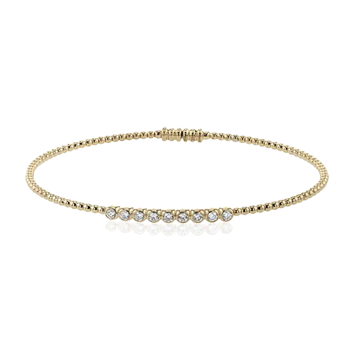 Bangle in 18k Gold with Diamonds