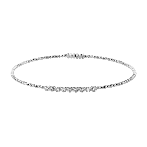 Bangle in 18k Gold with Diamonds