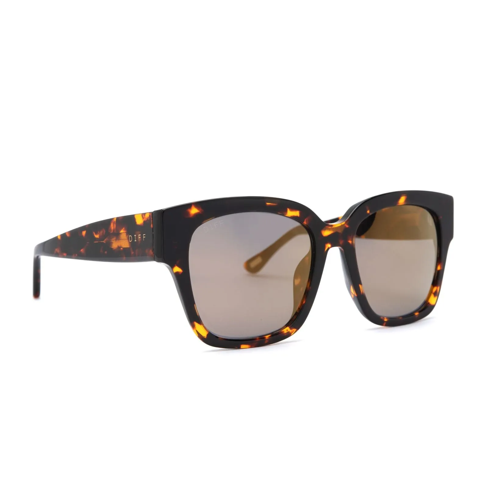 Bella II Dark Tortoise   Gold Mirror   Polarized Sunglasses