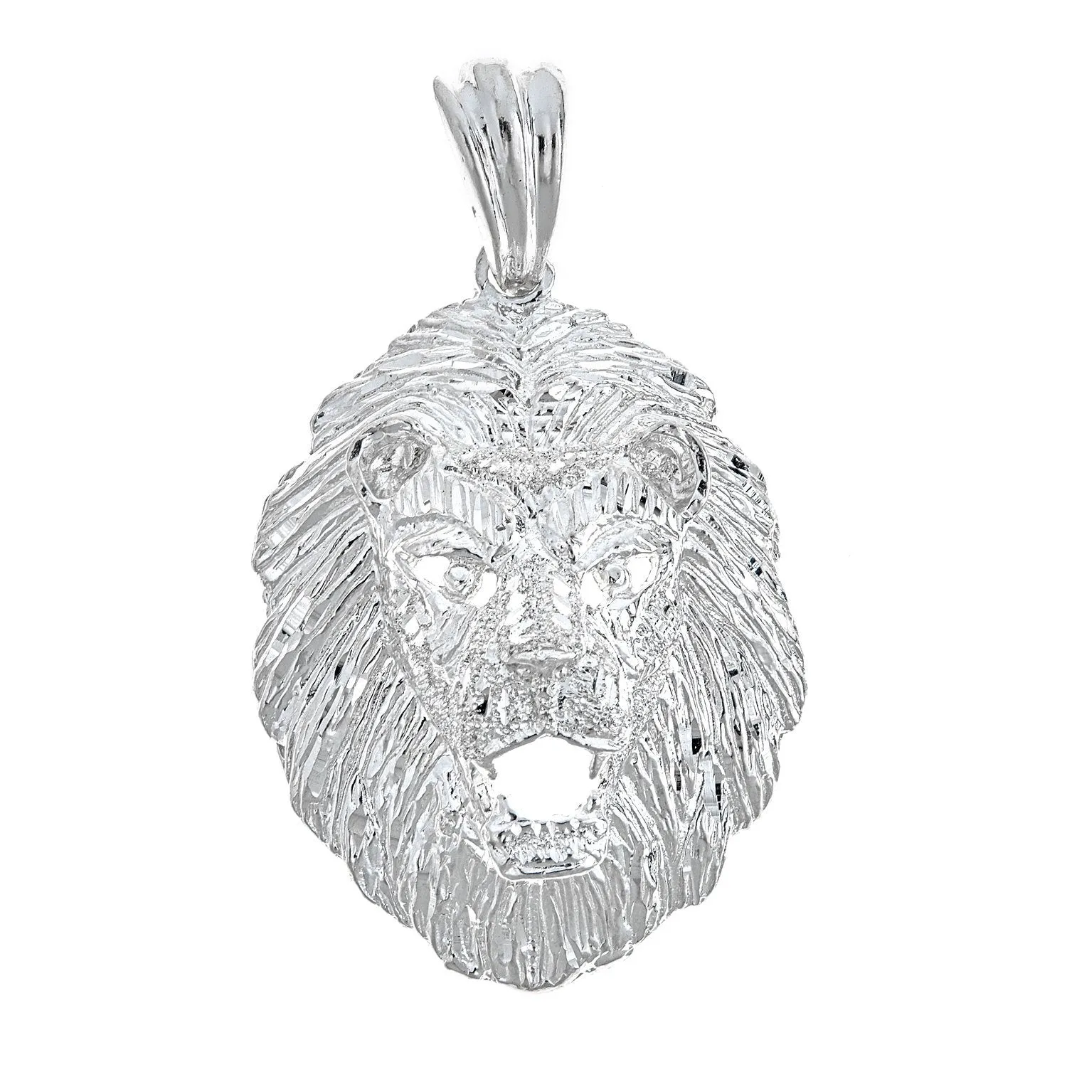 Better Jewelry 925 Sterling Silver Brave Lion Pendant - Made in USA (17 Grams)