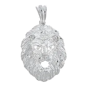 Better Jewelry 925 Sterling Silver Brave Lion Pendant - Made in USA (17 Grams)