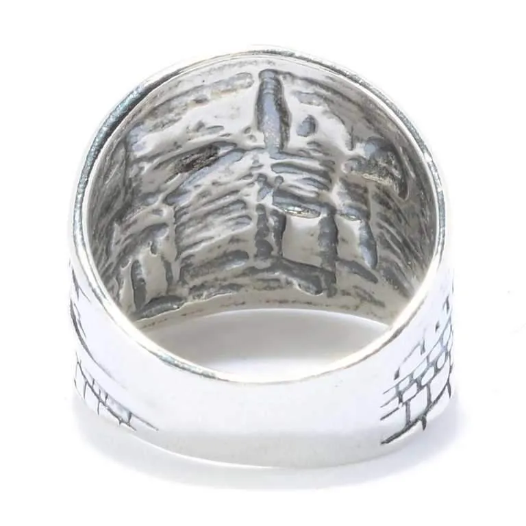 Bluenoemi Sterling Silver Ring for Woman and Man with Jerusalem View