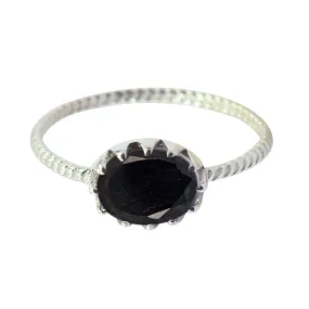 Bonnie Gemstones Black Onyx 925 Sterling Silver Rings Home & Living