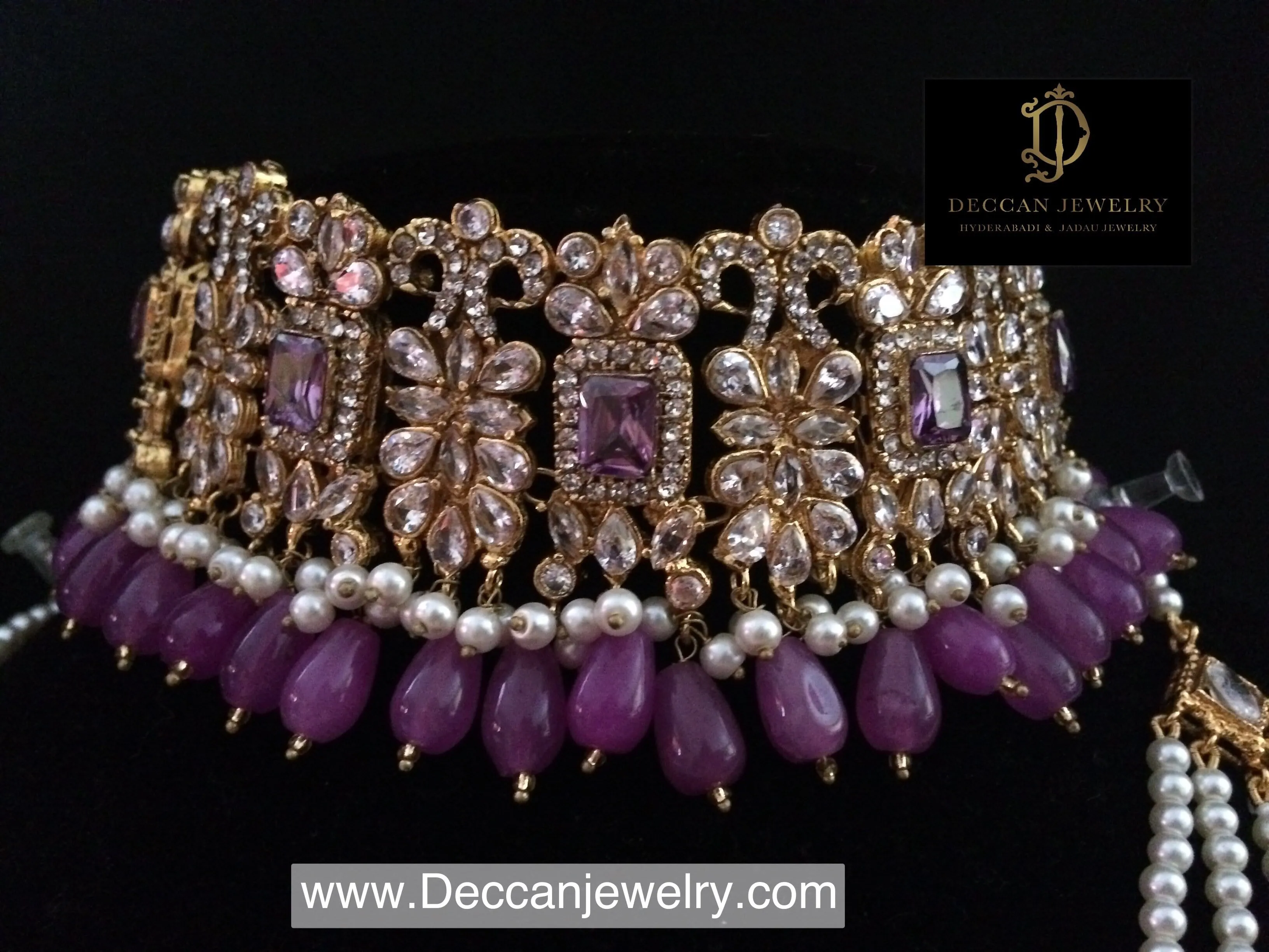 BR37 Aima  choker set (amethyst) (READY TO SHIP)  )