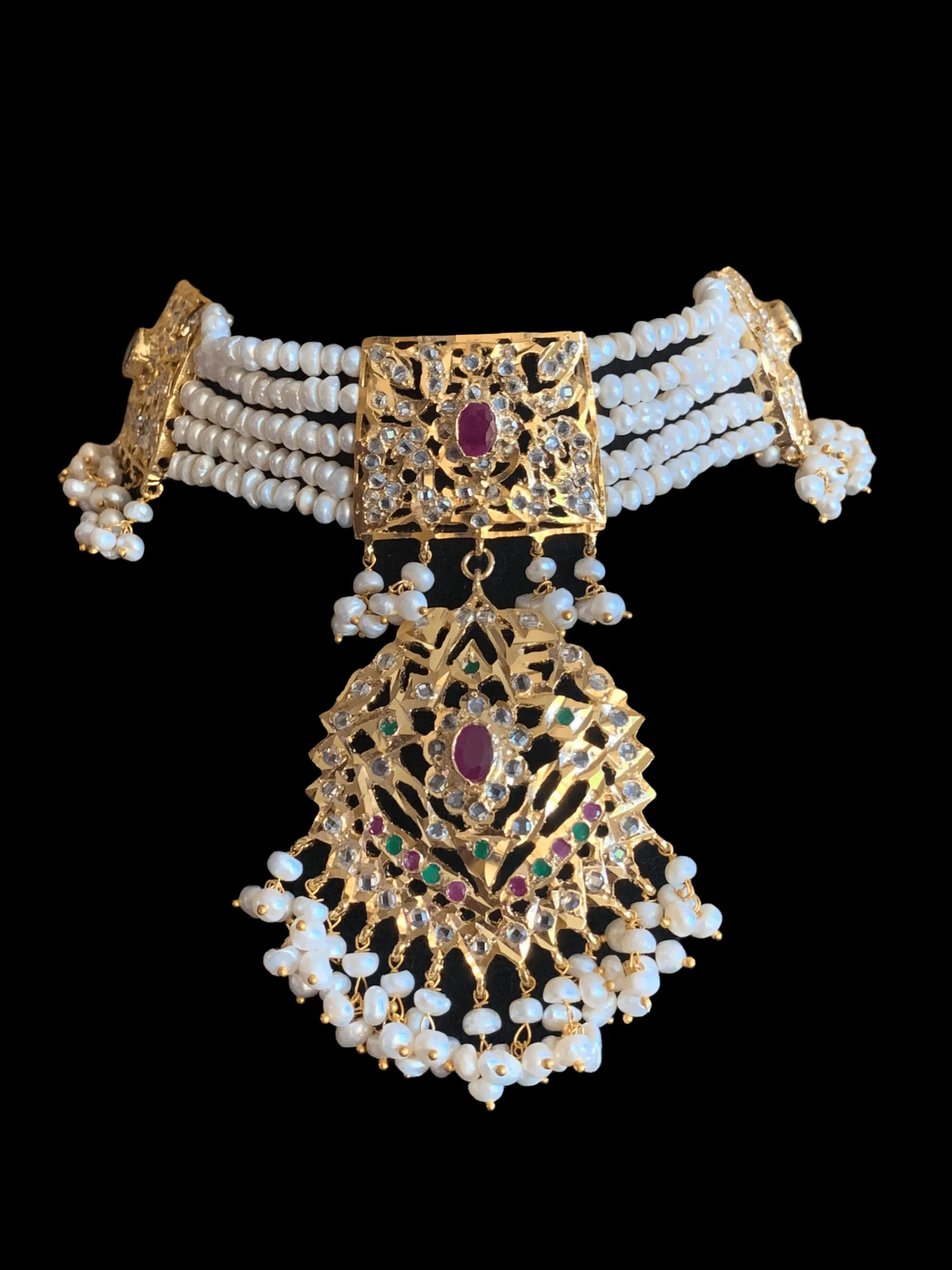 BR65 Gehna bridal set (fresh water pearls  ) (READY TO SHIP)