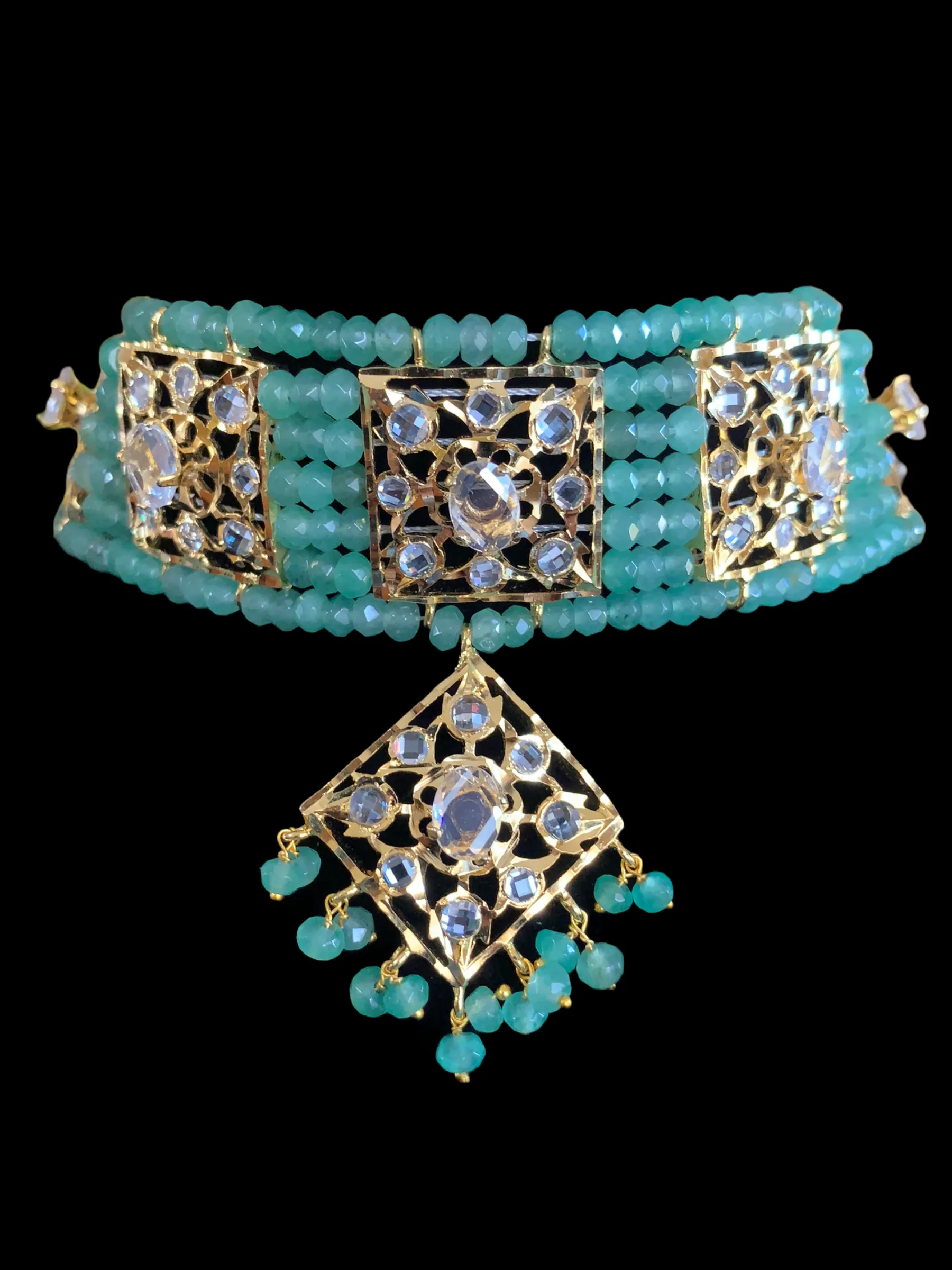 C199 Anushay choker with earrings ( READY TO SHIP )