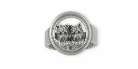 Cairn Terrier Ring Jewelry Sterling Silver Handmade Dog Ring CNWN2-R