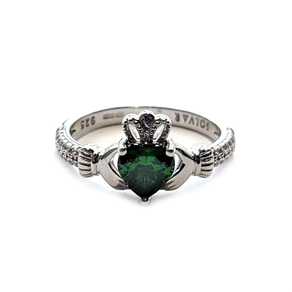 Claddagh Ring with Swarovski Crystal