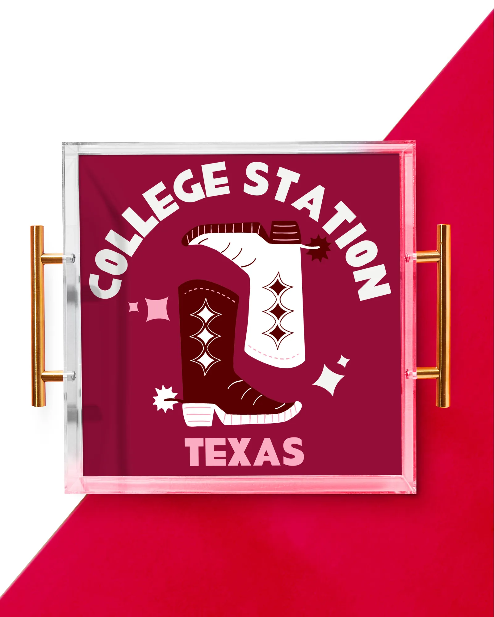 College Station Acrylic Tray