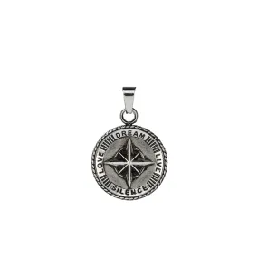 Compass Silver Pendant