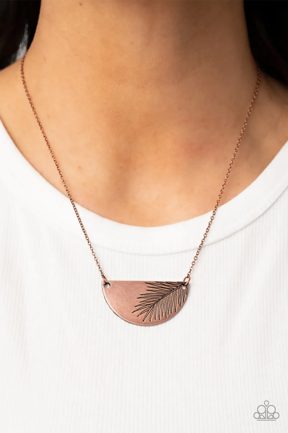 Cool, PALM, and Collected - Copper Necklace