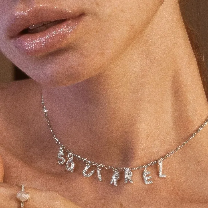 Diamond Name Choker