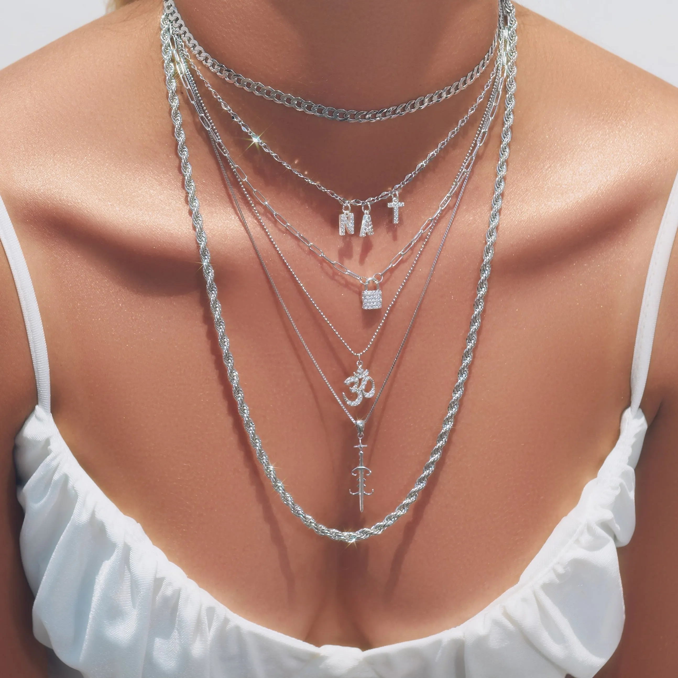 Diamond Name Choker