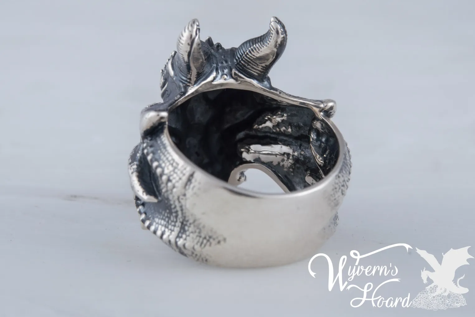 Dragon's Head Sterling Silver Ring