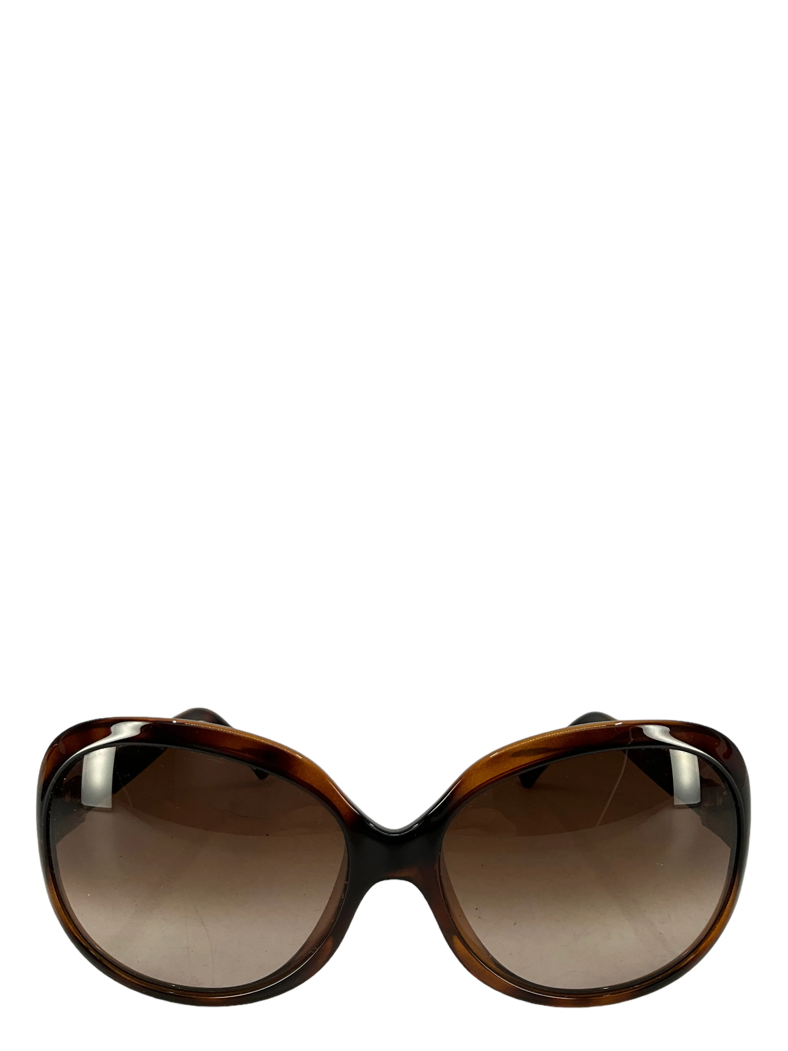 Fendi Brown And Leather Sunglasses