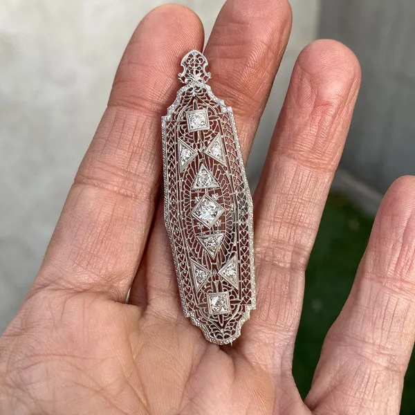 Filigree Diamond Pendant