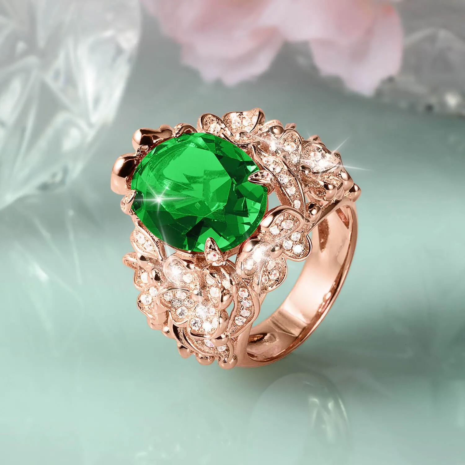 Forest Bloom Ladies Ring