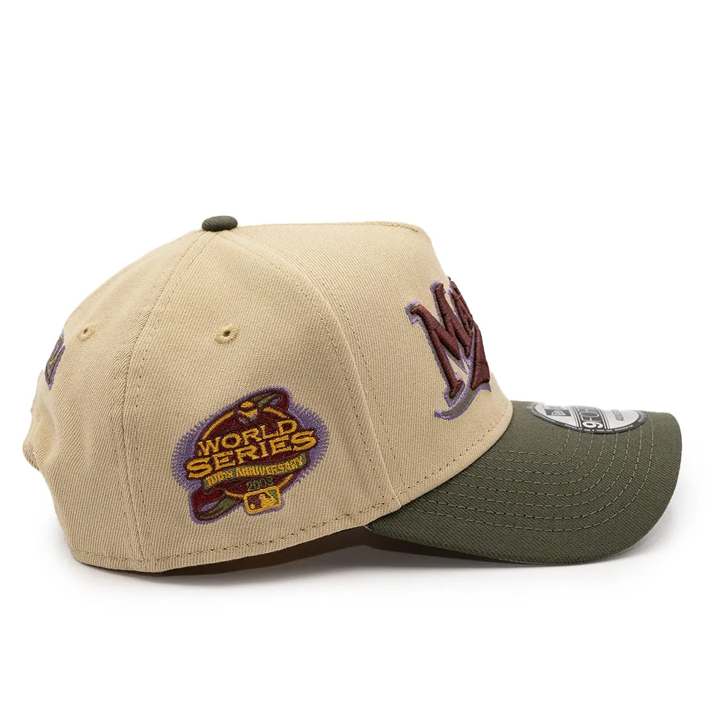 FRESH RAGS X NEW ERA Florida Marlins 100th World Series SIDE PATCH - Vegas Gold 9FORTY AFRAME SNAPBACK