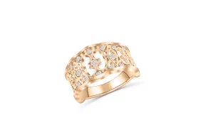 Gapped Diamond Ring 0.21 ct tw Round 14K Rose Gold DIR017