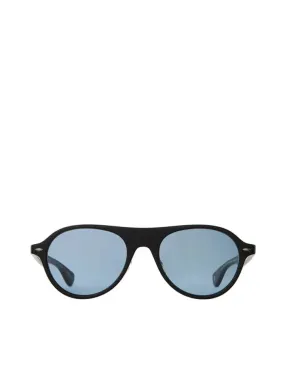 Garrett Leight Lady Eckhart 50 Sunglasses Matte Black/Pacifica