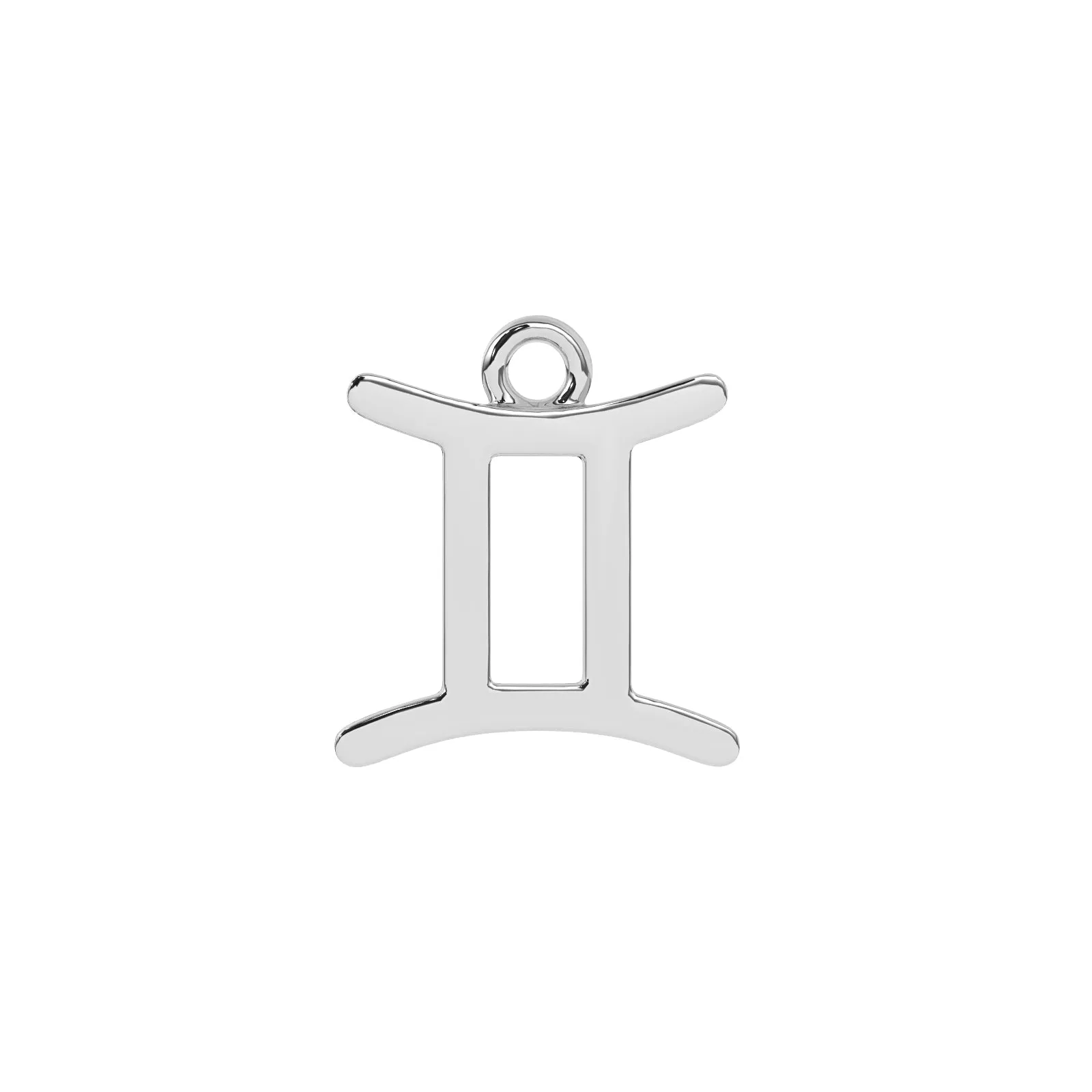 Gemini Zodiac Charm | Sterling Silver