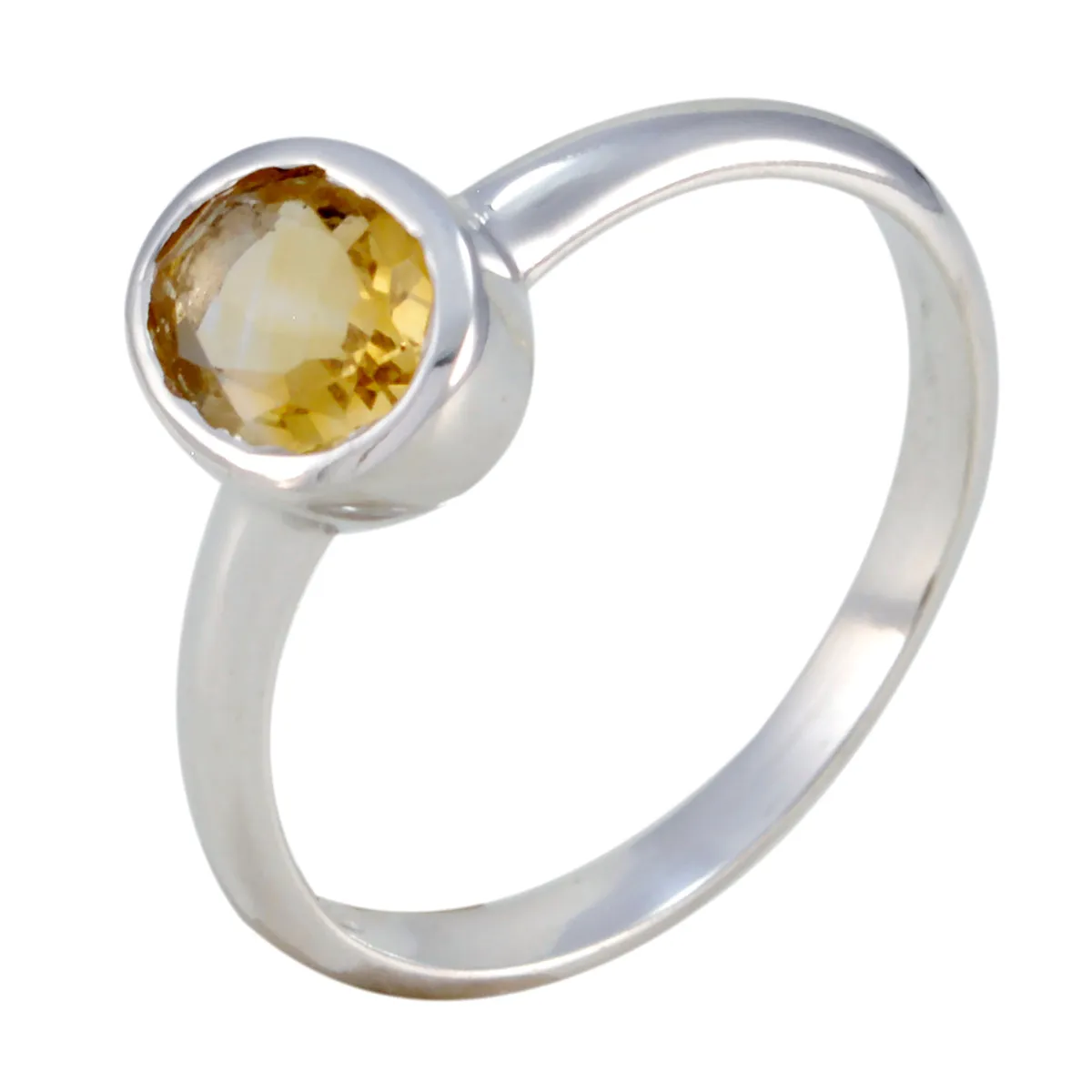 Gorgeous Gemstones Citrine Solid Silver Ring Rook Piercing Jewelry