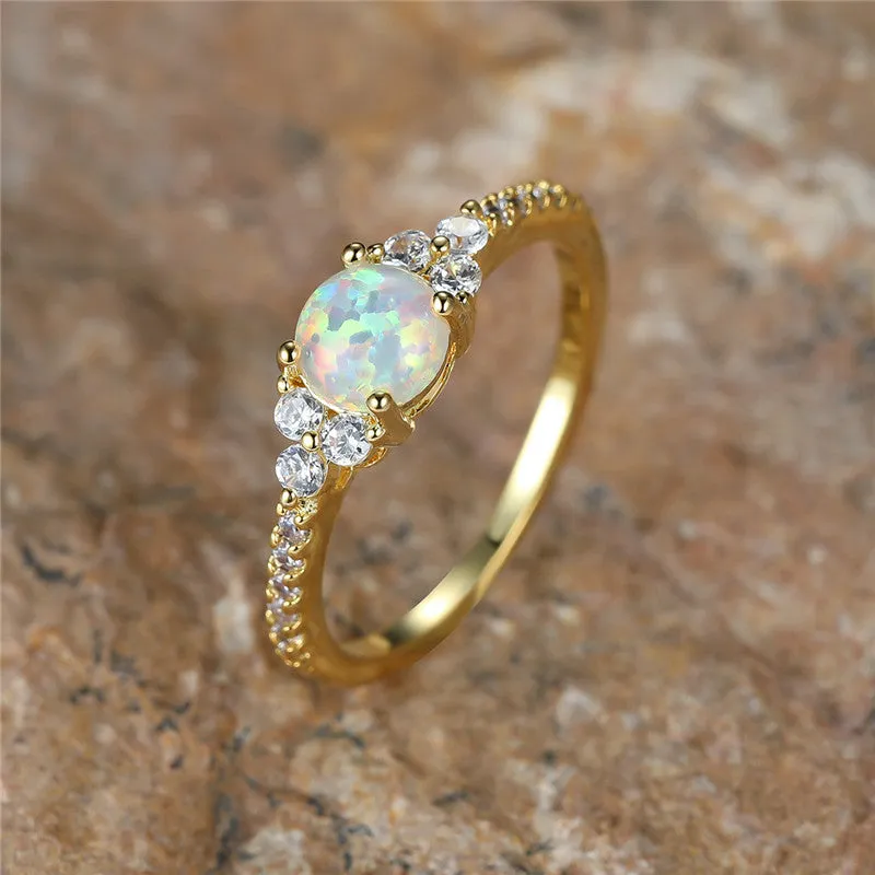 Gorgeous Zircon Luxury Crystal Thin Ring: Vintage Engagement Rings For Women's Jewelry