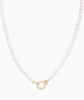 Gorjana Parker Pearl Necklace - Gold