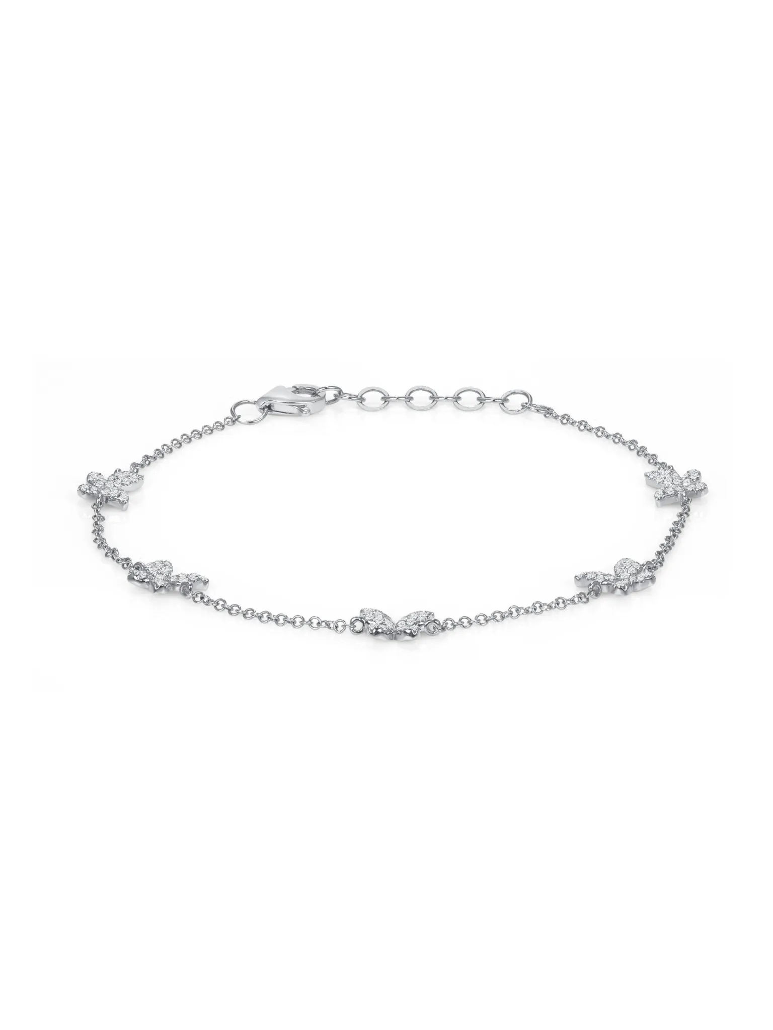 Hallie Diamond Butterfly Bracelet 14K