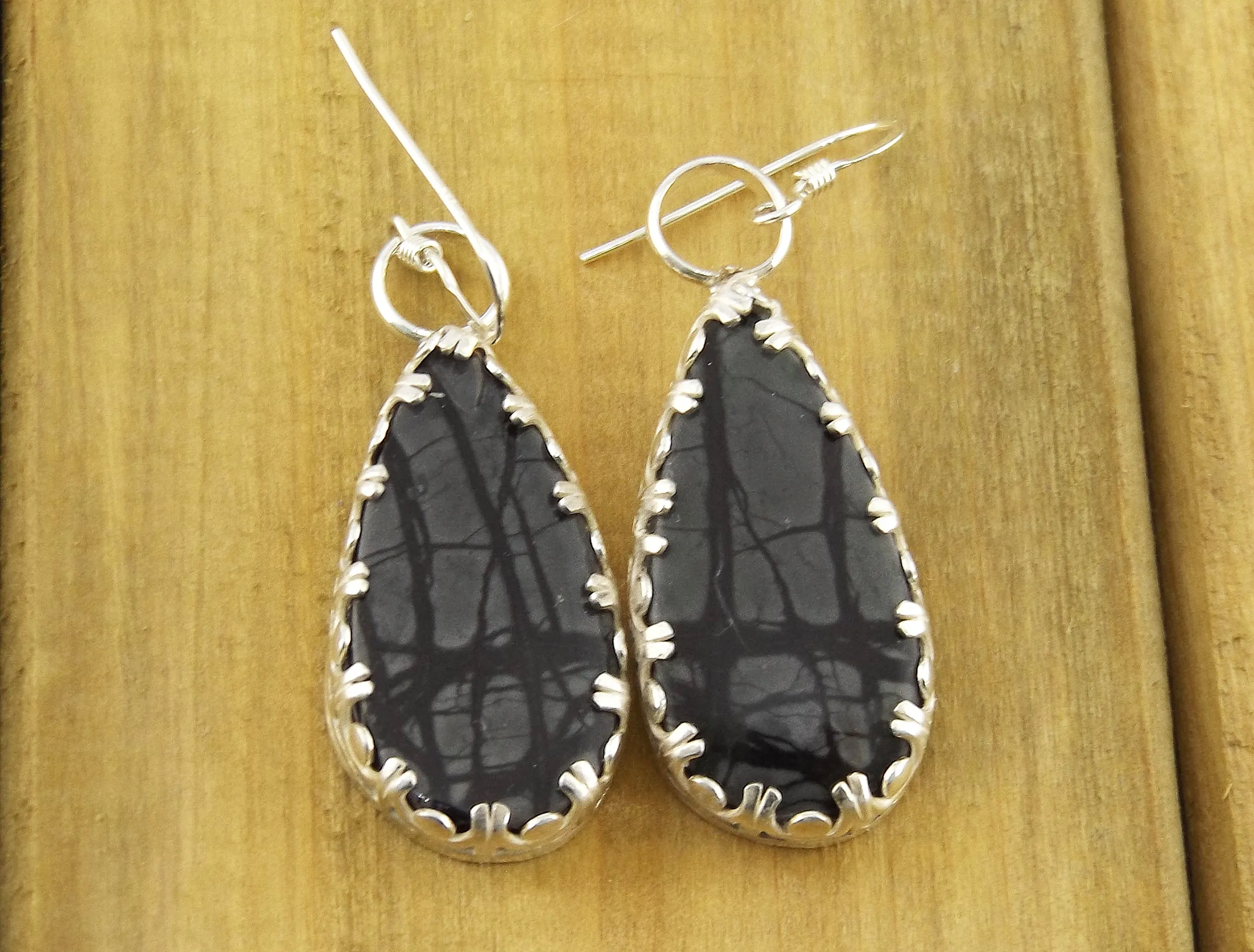 Handmade Picasso Jasper Earrings