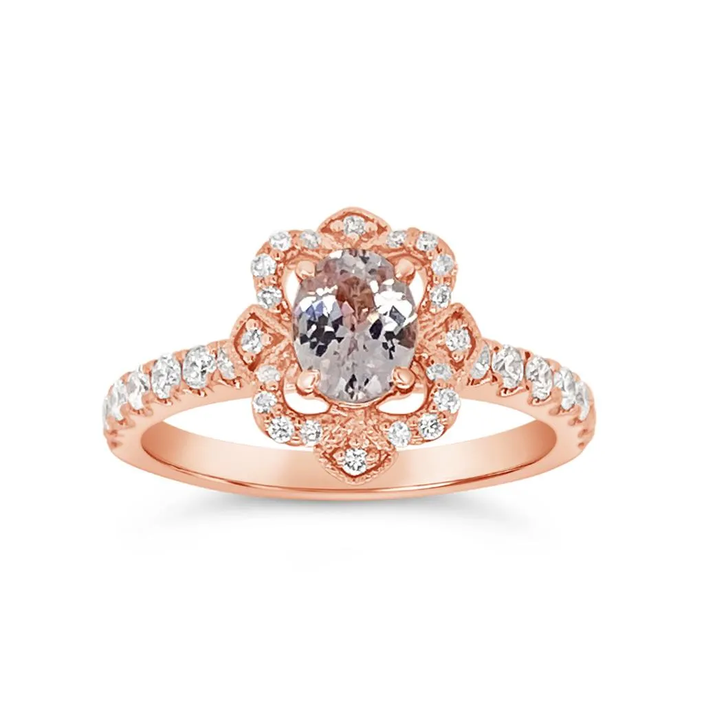 Irisa by Martin Binder Pink Sapphire & Diamond Engagement Ring (1.35 ct Gemstone)