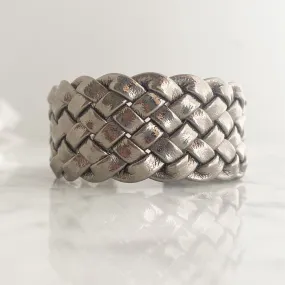 JOEL gun metal braided cuff bracelet