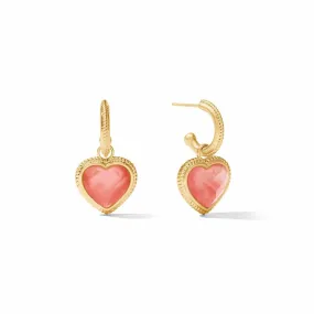 Julie Vos Heart Hoop & Charm Earring