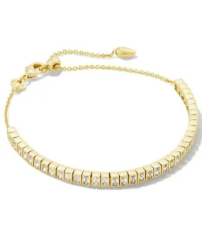 Kendra Scott Gracie Tennis Chain Bracelet - Gold/White CZ OR Silver/White CZ - FINAL SALE