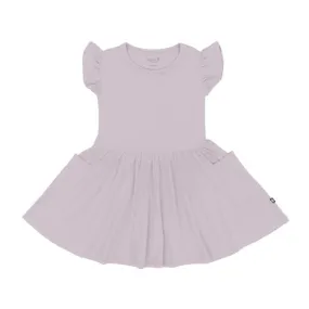 Kyte Baby Short Sleeve Pocket Dress in Wisteria