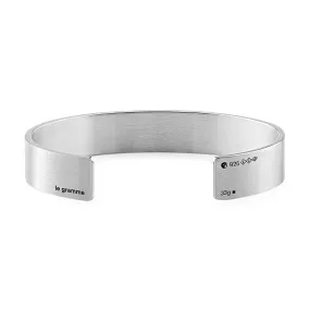 LE GRAMME MEN'S 33G STERLING SILVER SATIN CUFF BRACELET