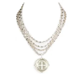 Love Chain Choker with Classic Medallions